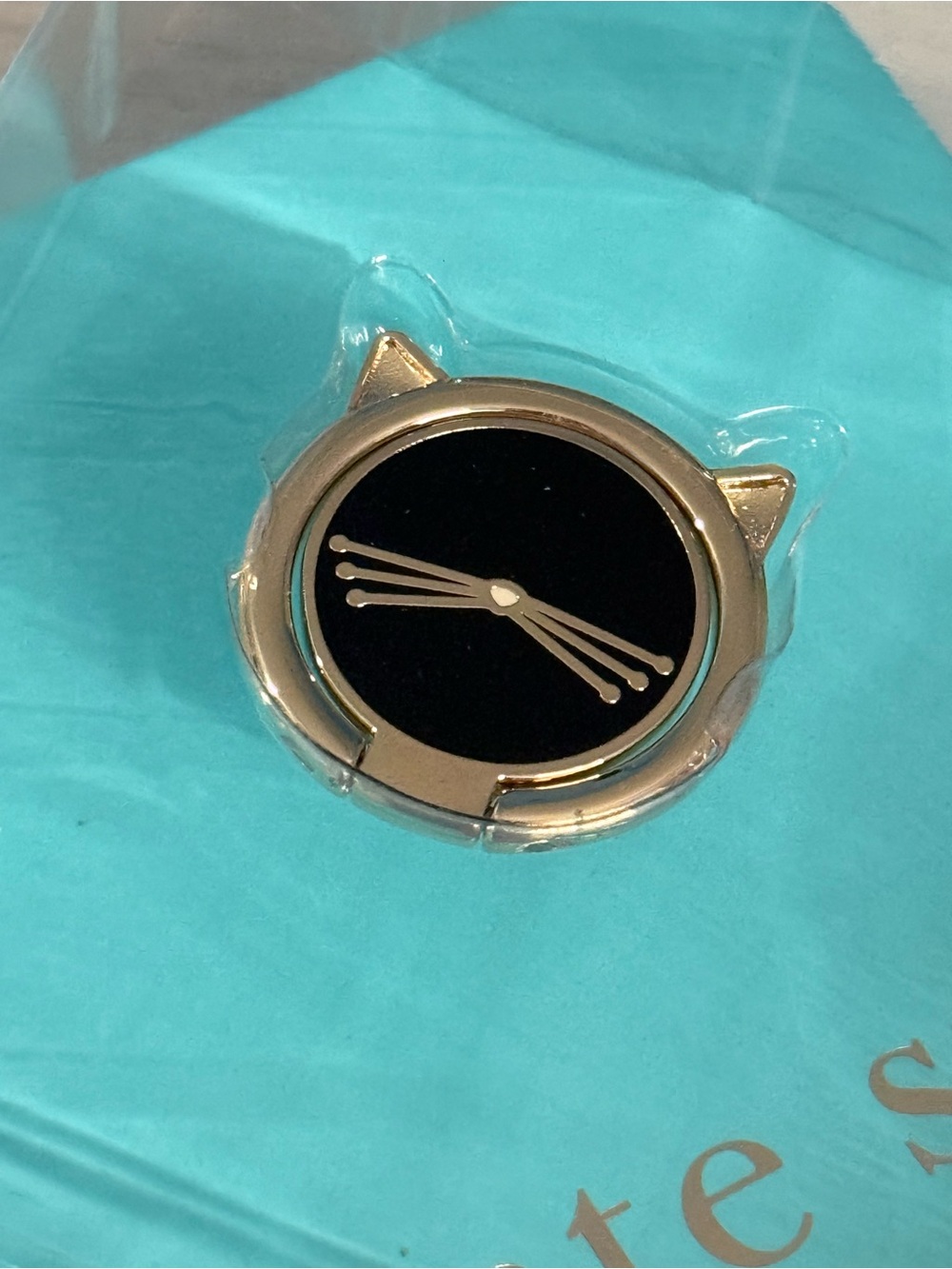 kate spade Gold Cat Ring Phone Stand - Picture 3 of 3